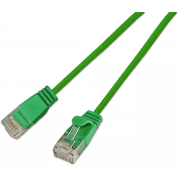 Câble de brassage SLIM KAT6A 10 Gigabit Light rond Wirewin, U/UTP, Ø 3,6 mm, vert (SLIM-L-UU-K6A 3.0 GN)