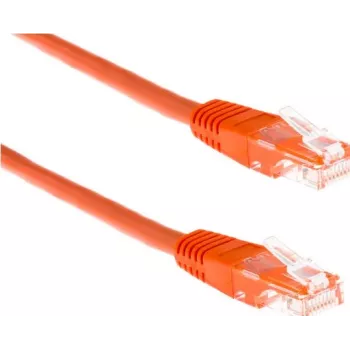 Câble de brassage Cat6 F/FTP Wirewin Triotronik PKW-LIGHT-STP-K6 0.5 OR, RJ-45 mâle vers mâle, 0,5 m, orange