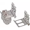 Support pour rail DIN Wirewin pour 2 jacks Keystone, système Keystone métallique (WKS DIN RAIL HOLDER 2)