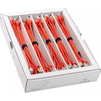 Câble patch light slim KAT6A 10 Gigabit Wirewin, 0,15 m, U/FTP, Ø 3,8 mm, rouge, lot de 50 SLIM-LS-K6A 0.15 RD 50