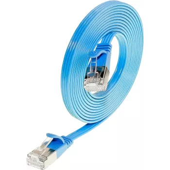 Câble patch slim Cat 6 U/FTP Wirewin Triotronik, 2 m, bleu PKW-STP-SLIM-KAT6 2.0 BL
