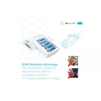 Câble patch Ethernet slim Cat6A U/FTP Wirewin SLIM-LS-K6A 1.0 90, 1 m, gris, lot de 90