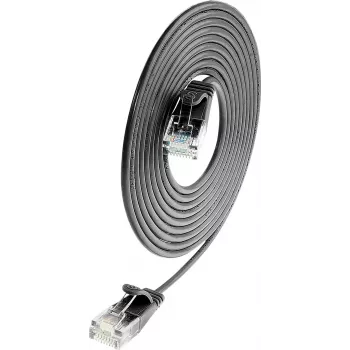 Câble patch slim-light Cat.6 U/UTP Wirewin, 1,5 m, noir PKW-LIGHT-K6 1.5 SW