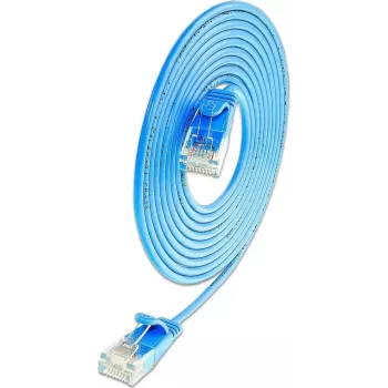 Câble patch Ethernet slim Cat6A U/UTP Wirewin, 10 Gbps, 1 m, bleu SLIM-L-UU-K6A 1.0 BL