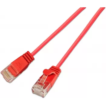 Câble patch slim Wirewin SLIM KAT6A 10 Gigabit Light, U/UTP, 3,6 mm, rouge, 5,0 m (SLIM-L-UU-K6A 5.0 RD)