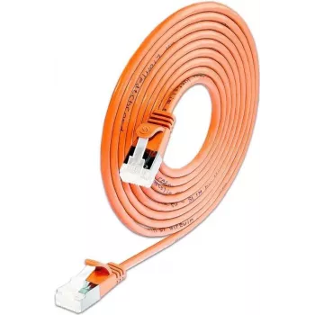 Câble patch léger rond Wirewin SLIM KAT6A 10 Gigabit, U/FTP, Ø 3,8 mm, orange KAT6A LIGHT blindé (PKW-LIGHT-STP-K6A 0.15 OR)