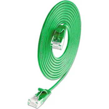 Câble patch léger rond Wirewin SLIM KAT6A 10 Gigabit, U/UTP, Ø 3,6 mm, vert (SLIM-L-UU-K6A 0.25 GN)