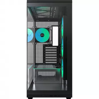 Boîtier PC MONTECH TG3, verre trempé x2, noir