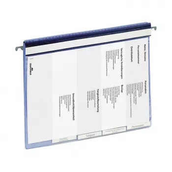 Dossier personnel avec rail suspendu DURABLE A4 bleu 255406
