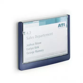 Plaque de porte DURABLE CLICK SIGN 149 x 105,5 mm, bleu foncé, 486107
