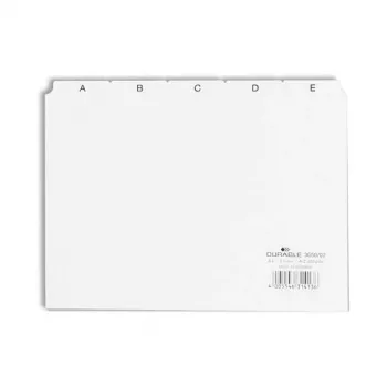 DURABLE Registre à onglets A5 5/5 pièces A-Z gaufré PP 1 pièce 365002