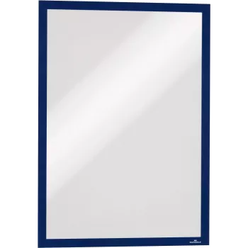 Cadre d'information autocollant DURABLE DURAFRAME A3, bleu foncé, lot de 2