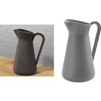 Bidon en plastique EDA 5 litres gris avec poignée (010490 G. GL SX)