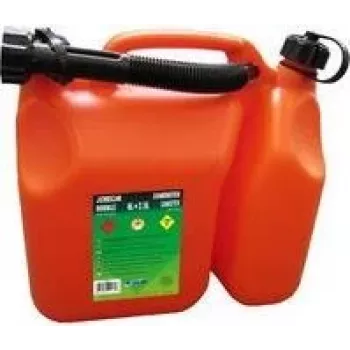 Bidon combiné carburant et huile EDA 6 L + 2,5 L à double compartiment rouge/noir 010169 O SX6