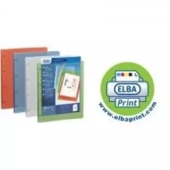 Classeur de présentation à anneaux ELBA POLYVISION A4, dos 20 mm, bleu, mécanisme 4 anneaux 959034-03