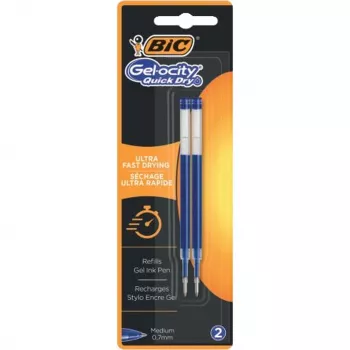 Recharge de stylo gel BIC Intensity Quick Dry S bleue pour Gelocity et Ecolutions Reaction 967378