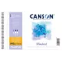 Canson Montval bloc aquarelle A4, 300 g/m², 12 feuilles, grain fin, reliure à spirale, micro-perforé C200807160