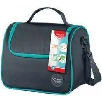 Sac repas Maped PICNIK Lunch Bag ORIGINS avec bandoulière, gris, extérieur 100 % polyester, doublure PEVA, 1 pièce (872106)