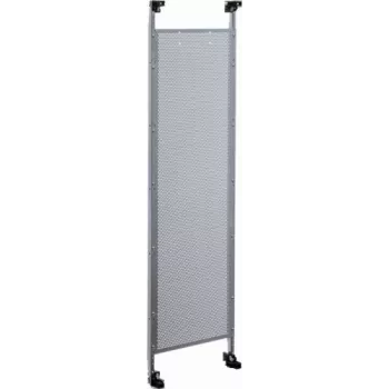 Coffret de distribution universel Hager UN41TN, porte en acier inoxydable, 600x250x52 mm