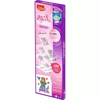 Recharge Maped Creativ Princess pour tables lumineuses LED LUMI BOARD, 20 feuilles à décalquer 907096
