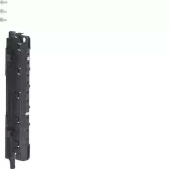 Support de jeu de barres gauche HAGER UZ45S3, 5 pôles, 355A, pas 45 mm, gris