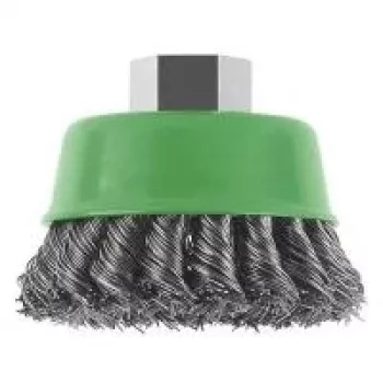 Brosse boisseau X-LOCK Bosch 75 mm fil d'acier ondulé 0,3 mm 8500 tr/min pour meuleuses d'angle 2608622104