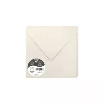 Enveloppe carrée Clairefontaine Pollen Natura en papier recyclé 165 x 165 mm, 120 g/m², pièce unique 55019C