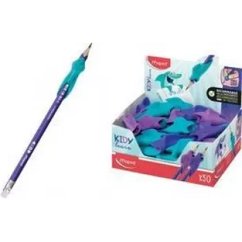 Guide-crayon ergonomique Maped KIDY learn, couleurs assorties, présentoir de 50 pièces 853902