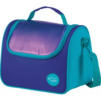 Sac à lunch isotherme Maped PICNIK ORIGINS avec bandoulière, aqua, 100 % polyester, doublure PEVA 872108