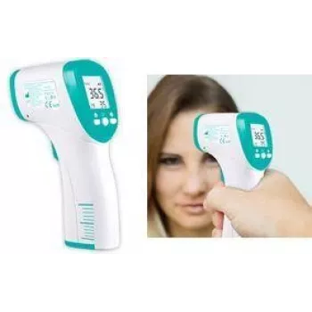 Thermomètre infrarouge Little Balance LB Scan IR, thermomètre frontal sans contact, blanc/turquoise, 1 pièce (LB 8390)