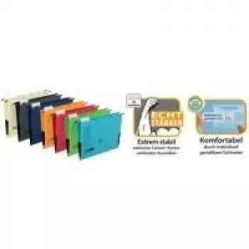 Dossier suspendu ELBA chic ULTIMATE, DIN A4, anthracite, fermé sur les côtés, carton Canson, lot de 25 (85743 AZ)