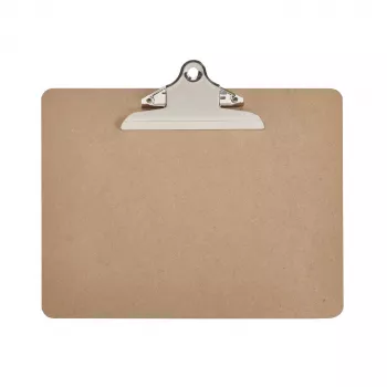 Porte-bloc MAUL Classic, panneau de fibres dur, A4 paysage, pince nostalgie sur le côté long, pince en acier, 1 pièce 2392670