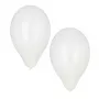 PAPSTAR ballons en latex blancs, 250 mm de diamètre, pack de 100, compatibles hélium 18956