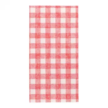 PAPSTAR Royal Collection Vichy Check Bistro Napkins, Tissue, 1/8 Fold, 4-Ply, 400 x 400 mm, Single Napkin 37380