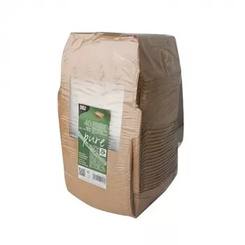 PAPSTAR 87251 Disposable Food Container Cardboard - Polylactide (PLA) Brown