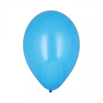 PAPSTAR ballons de fête bleus, 250 mm de diamètre, pack de 100, compatibles hélium 18953