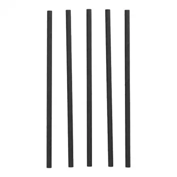 Paille à boire PAPSTAR pure en papier, 250 mm, noire, diamètre 8 mm, durable, 1 pièce (89092)