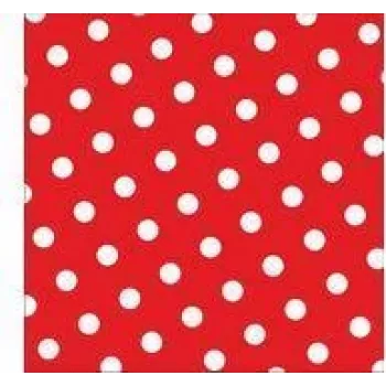 Serviettes en papier PAPSTAR Dots, 330 x 330 mm, rouges, 3 plis, pliage 1/4, 20 pièces 82756