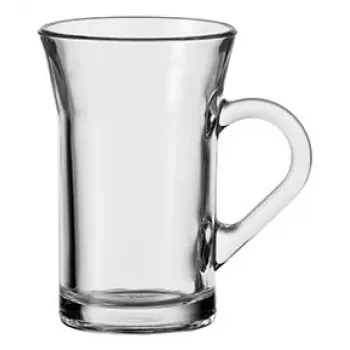 Esmeyer Montana CYLON Tea Glass with Handle, 200 ml, Dishwasher Safe, 115 mm Height, Set of 6 (410-828)