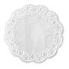 Napperon rond PAPSTAR, 320 mm, papier dentelle gaufré blanc, 40 g/m², 1 pièce (12456)
