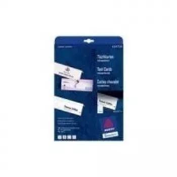 Cartes de table Avery C32253-25, blanches, 40 x 110 mm, 100 cartes (25 feuilles x 4)