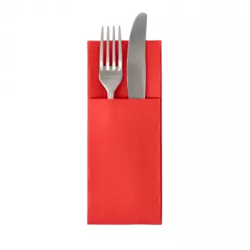 PAPSTAR Royal Collection Napkin Pouch Red 40x40 cm 3-ply 50 pcs 37330