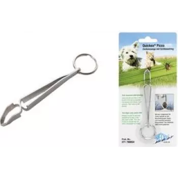 Pince à retirer les tiques WEDO PICCO avec porte-clés, métal, 1 pièce 271 790054