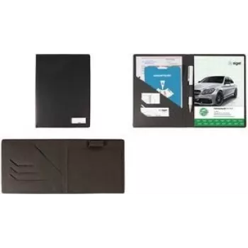Housse de protection Sigel EF615 pour carnet de formulaires DIN A6 paysage anthracite