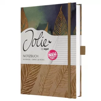 Carnet SIGEL Jolie Pure Feathers, DIN A5, ligné, couverture rigide, papier blanc, 176 pages JN859