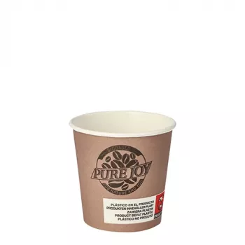 Gobelets en papier PAPSTAR Pure Joy, 0,1 l, Ø 6 cm, enduits PLA (87866)