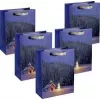 Grands sacs cadeaux SIGEL GT115 Christmas Chapel, 26 x 33 cm, lot de 5
