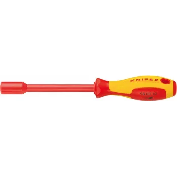 Tournevis à douille KNIPEX 98 03 13, douille hexagonale 13 mm, acier chrome-vanadium, 235 mm