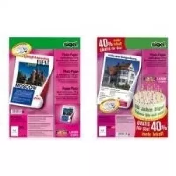 Papier photo brillant SIGEL A4 170 g/m² 100 feuilles