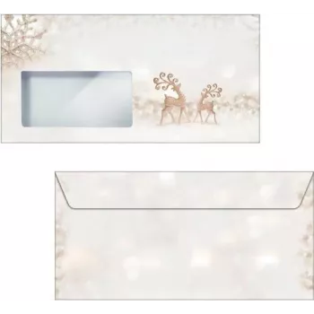 Enveloppe SIGEL DU228 DL marron argent 110 x 220 mm 90 g/m²